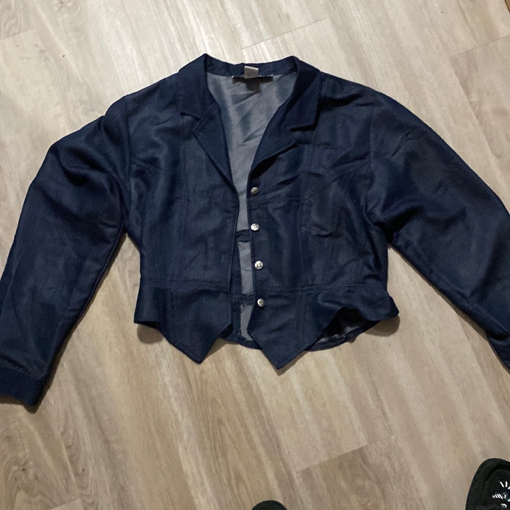 Super Soft L Navy Jean Jacket, like new condition